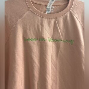 Embroidered crew neck sweater